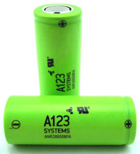 a123 batteries, fixed in 40V packs can be custom configured