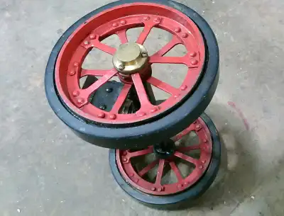 MODEL TRACTION ENGINE FRONT AXLE & WHEELS, View more