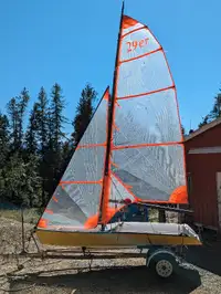 29er sailing skiff / dinghy with trailer and dolly