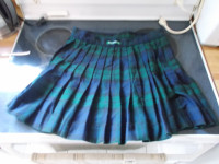 Halperns School Uniform Blue &amp; Green Kilt Skirt Uniform