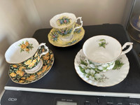Vintage Teacups and Saucers Royal Albert