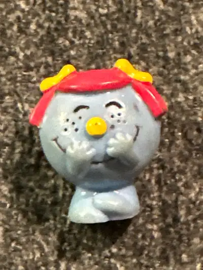 Vintage 1984 Mr. Men Arby's Kids Meal Toy Hargreaves Figure Little Miss Giggles(A)