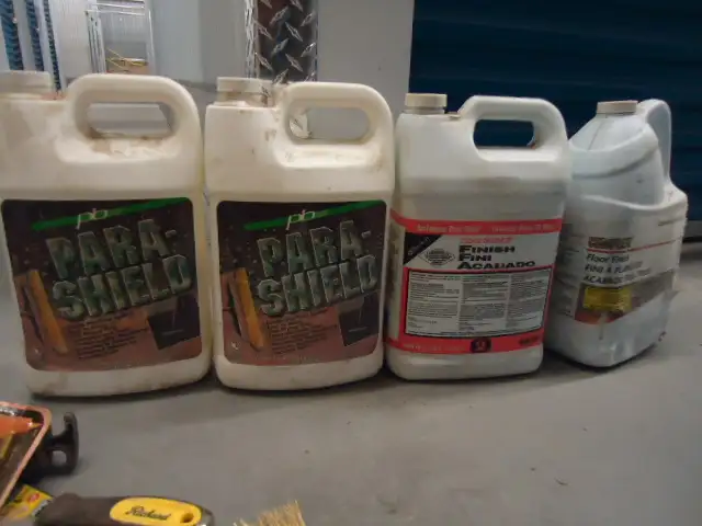 Cement floor sealer, complete floor finisher. floor sealer