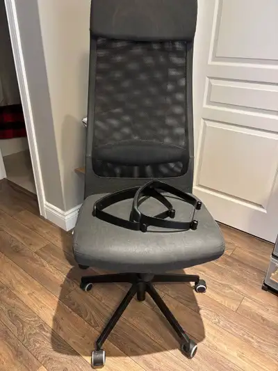 Ikea office chair with arms - $75 Like new - used for computer desk. Desk has arms to attach or deta...