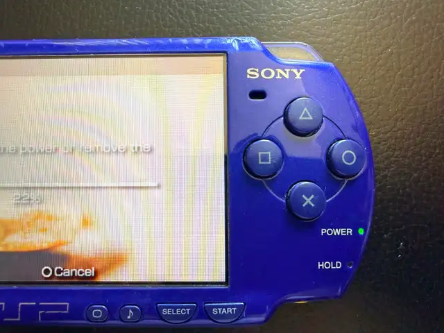 Limited Edition Sony PSP-2001 Metallic Blue  Portable w/ AC in Sony PSP & Vita in Barrie - Image 6