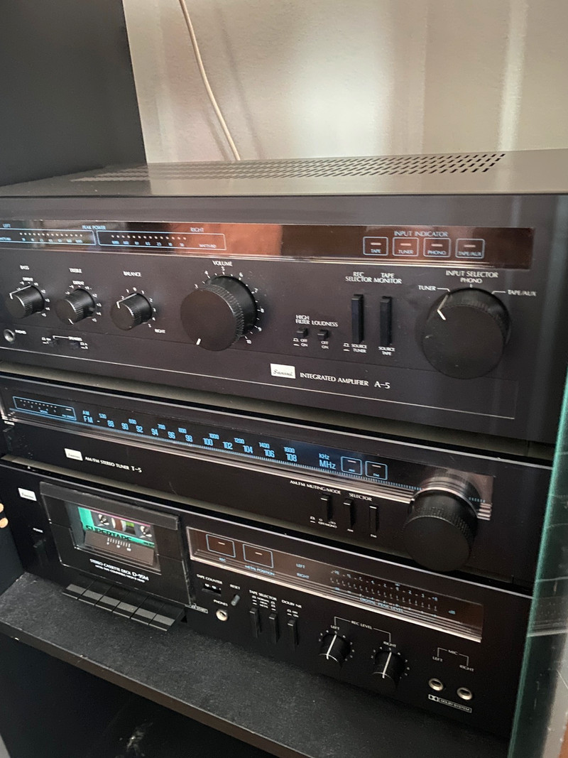 Sansui Stack - Amp A-5, Tuner T-5, Cassette Deck D-95M* manuals for sale  