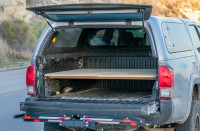 TRUCK CAMPING PLATFORM AND CURTAINS