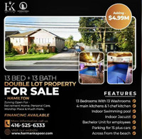 13 BED+ 13 BATH DOUBLE LOT PROPERTY FOR SALE