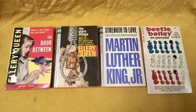 Vintage paperbacks -MAD, Get Smart, Ellery Queen ,Lassie, MLK Jr, View more