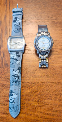 MICKEY MOUSE and CROTON Quartz watches-2 for $15