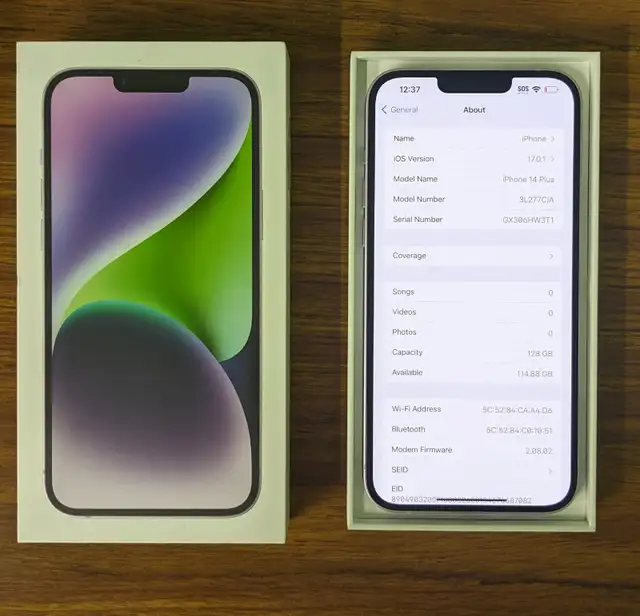 iPhone 14 plus i phone 14 plus 128GB smartphone unlock cellphone in Cell Phones in City of Toronto - Image 3