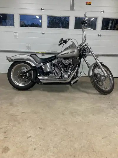 96ci with a 6 speed. Beautiful bike with lots of chrome. 12” apes, low profile taillight, license pl...