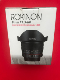 [Nikon] Rokinon HD8M-N 8mm f/3.5 HD Fisheye Lens
