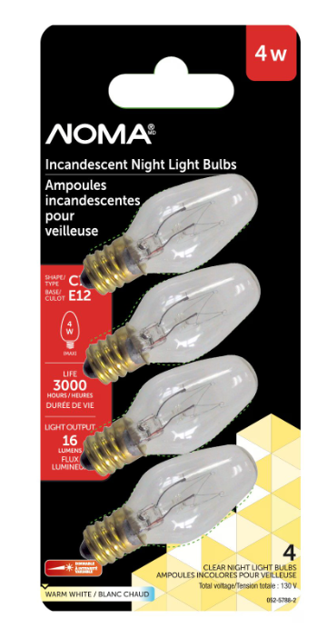 8 C7 E12 Base, Dimmable Incandescent Light Bulbs, View more