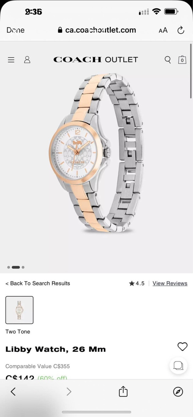 new Coach libby watch  in Jewellery & Watches in City of Halifax - Image 4