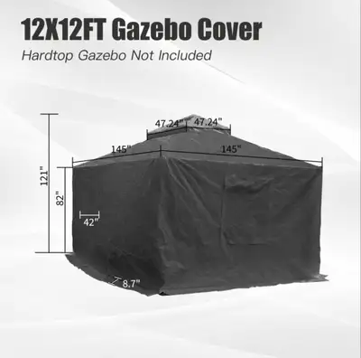 12x12 WINTER COVER for hardtop gazebo, View more