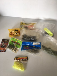 Plastic Worms - and Jig Heads - For Fishing