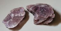 Natural Raw Lilac Lepidolite (lithium-rich mica) Crystal Stones