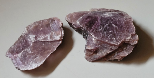 Natural Raw Lilac Lepidolite (lithium-rich mica) Crystal Stones in Arts & Collectibles in Oshawa / Durham Region