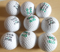 Irish St. Patrick's Day Novelty Golf Balls (Lot of 9)
