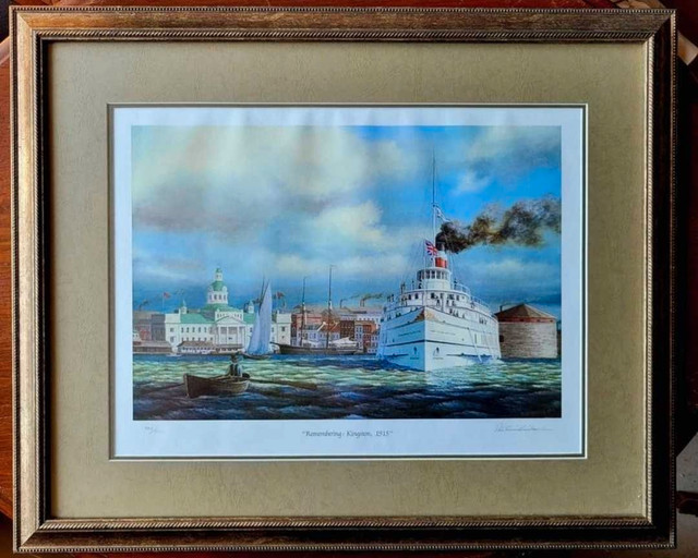 "Remembering Kingston 1915" signed and framed print  in Arts & Collectibles in Brockville