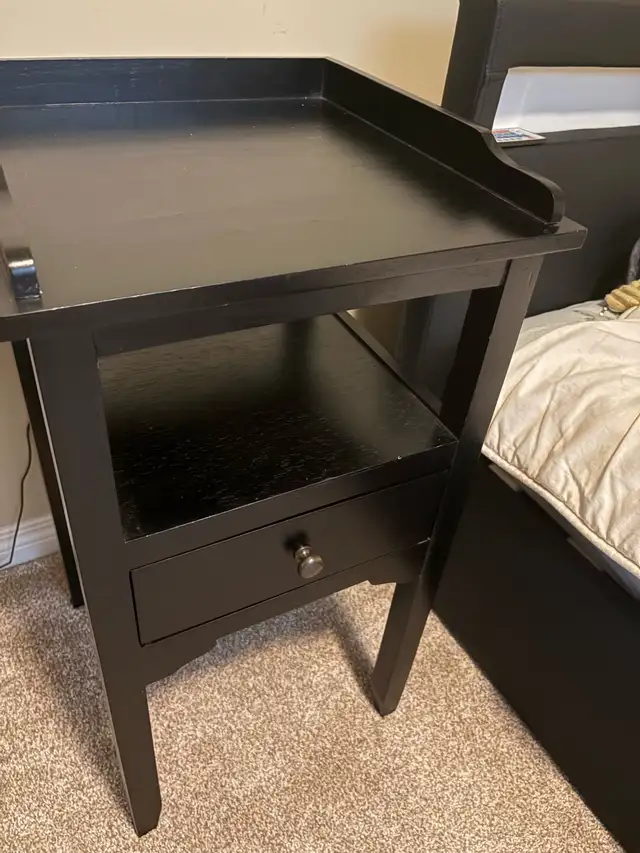 Black Nightstand in Other Tables in Grande Prairie - Image 2