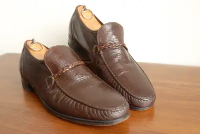Florsheim x McHale brown kid loafers size 11.5 D, View more