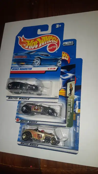 Deuce Roadster Hot Wheels lot of 3 variations NIP, View more
