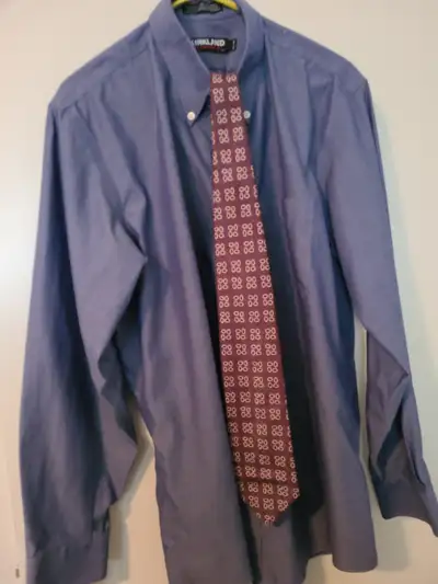 Long sleeve dress shirts with matching ties, View more