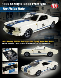 1/18 Acme FORD SHELBY GT350R 1965 PROTOTYPE KEN MILES #98 NEW