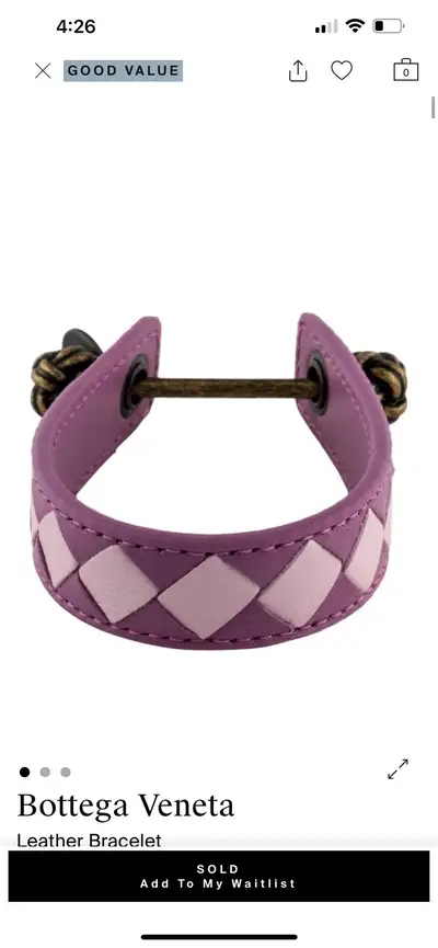 bracelet bottega venata, View more