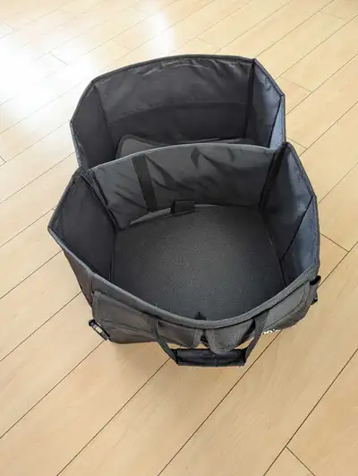 Organisateur de coffre de voiture noire de marque Starling's à multi-compartiments pliable avec 2 po...
