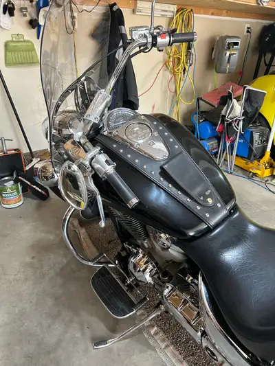 Just had the front fork bearings done, new tires and front brake pads. It has low kms (24,000kms) an...