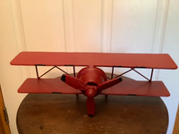Handcrafted Metal Bi-Plane Shelf