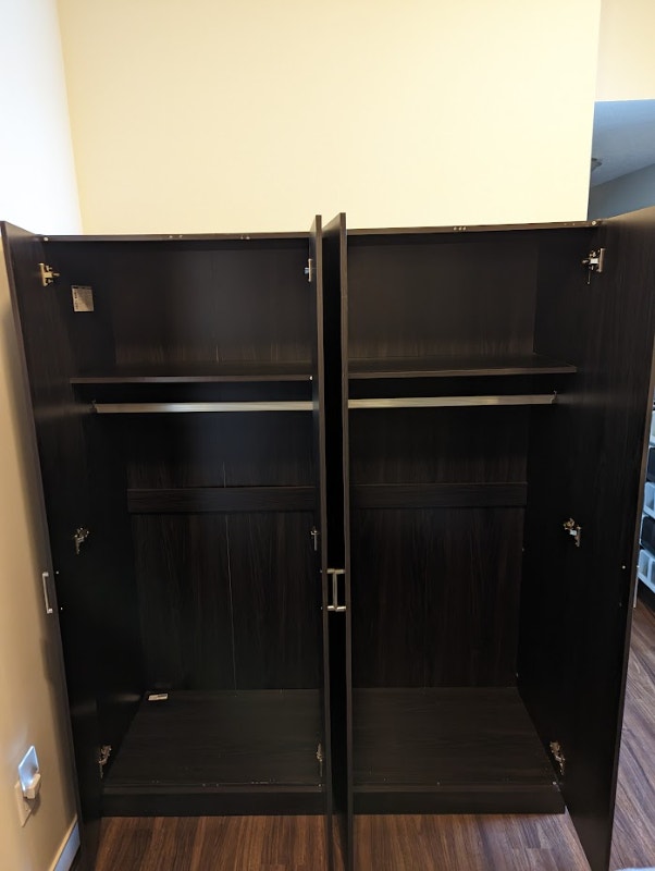 Set of Two Wardrobe/Armoire Clothes Storage Dressers