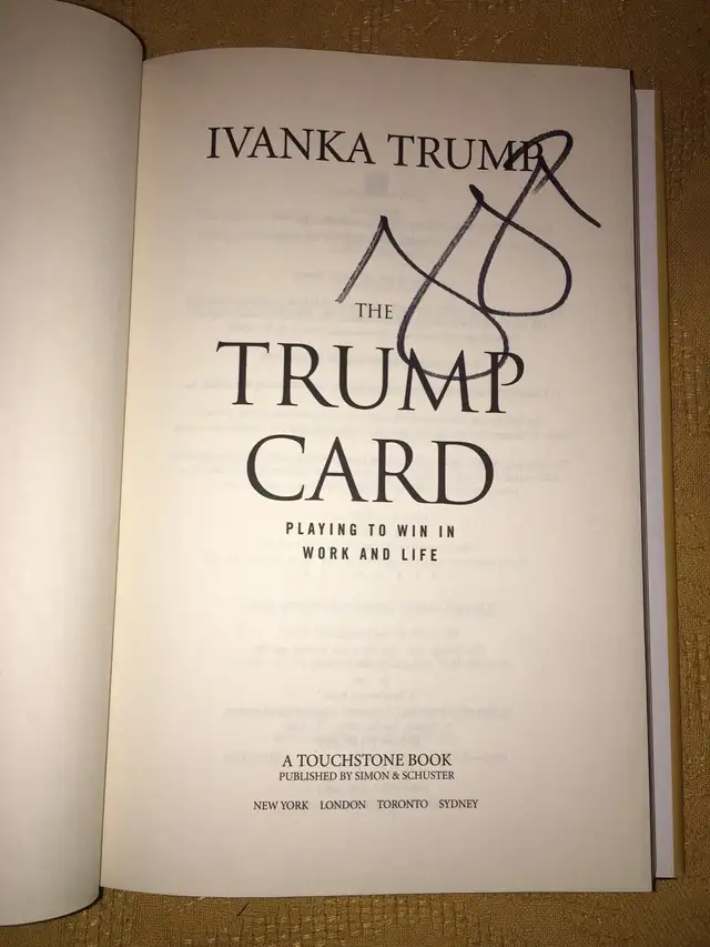 Ivanka Trump - The Trump Card (Autographed Book) in Non-fiction in Mississauga / Peel Region - Image 3