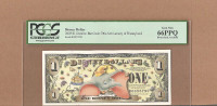 DISNEY Dollar 2005 $1 Dumbo: BarCode 50th Anniversary of Disney