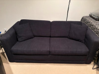 Sofa Bed - Double - Black Fabric