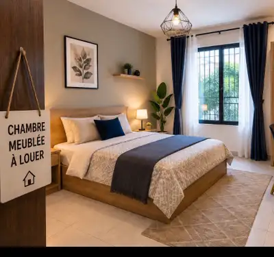 Belle chambre spacieuse à partager dans une grande maison avec cour arriere. Tout inclus : wifi - ch...
