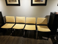 4 Leather Dining Room Chairs