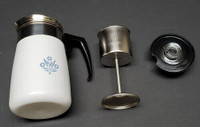 Vintage Unused Corning Ware Triple Cornflower Coffee Percolator