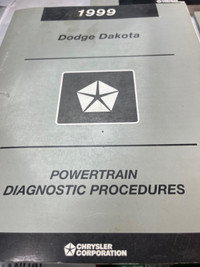 1999 DODGE DAKOTA THREE BOOK SET DIAGNOSTIC PROCEDURES #W1361