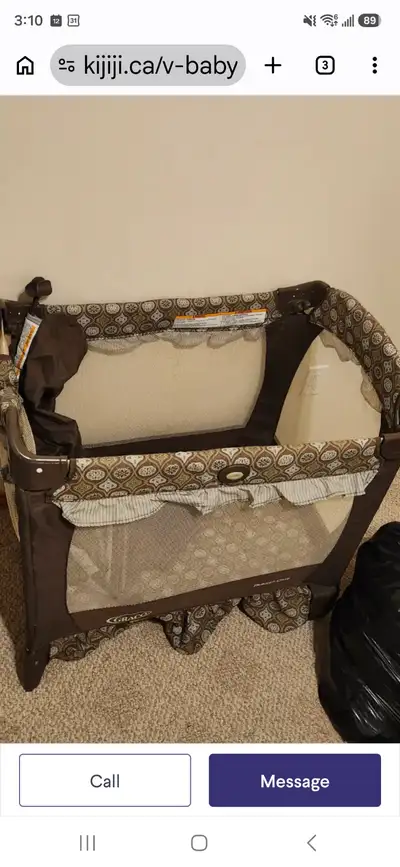 Graco play pen crib for sale!, View more