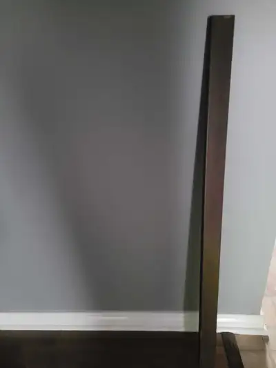 Stair wood nosing, leftover piece. Length: ~50" Width: ~3" Inside depth~2"