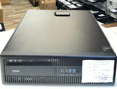 Ordinateur de bureau HP Processeur : i5-6500 @ 3,2GHz Mémoire : 8 Go Processeur Graphique : Intel HD...