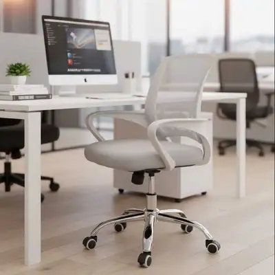 Ergonomic White Mesh Office Chair, View more
