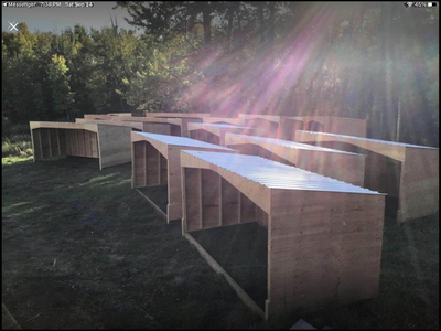 Shelters start at $895 All Plywood is premium 3/8 fir exterior grade (No spruce plywood) Roof is bui...