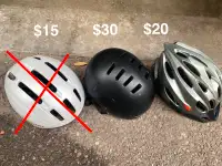 Lightly used cheap bicycle adult helmets (medium/large size)