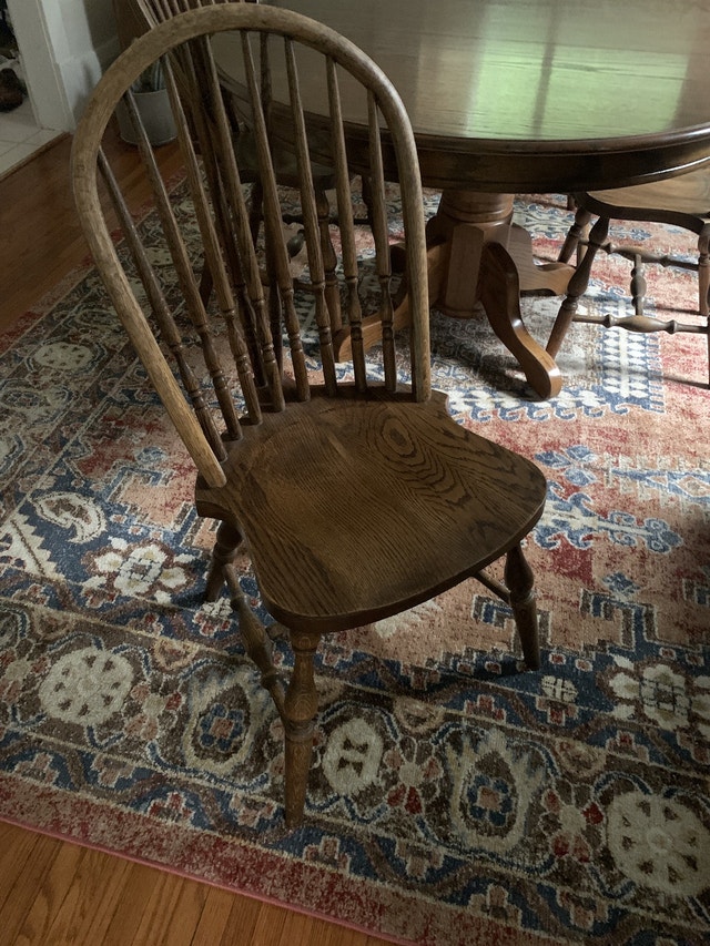 Mennonite built Oak Harvest table (w/ leaf) 400 obo Dining Tables