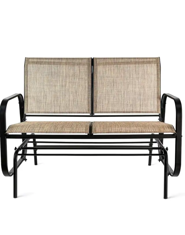 Outdoor Patio Sling Glider Chair, 27.56"D x 47.24"W x 36”H in Patio & Garden Furniture in Markham / York Region - Image 5